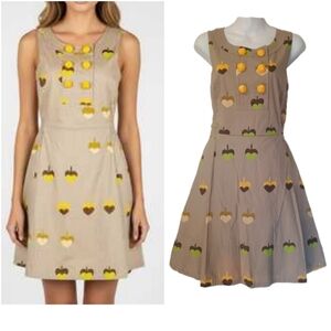 Marc by Marc Jacobs Heart Leaves Pinafore retro fit and flare dress Size: 6